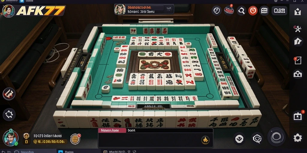 Tampilan gameplay Mahjong yang mengasyikkan di AFK77.