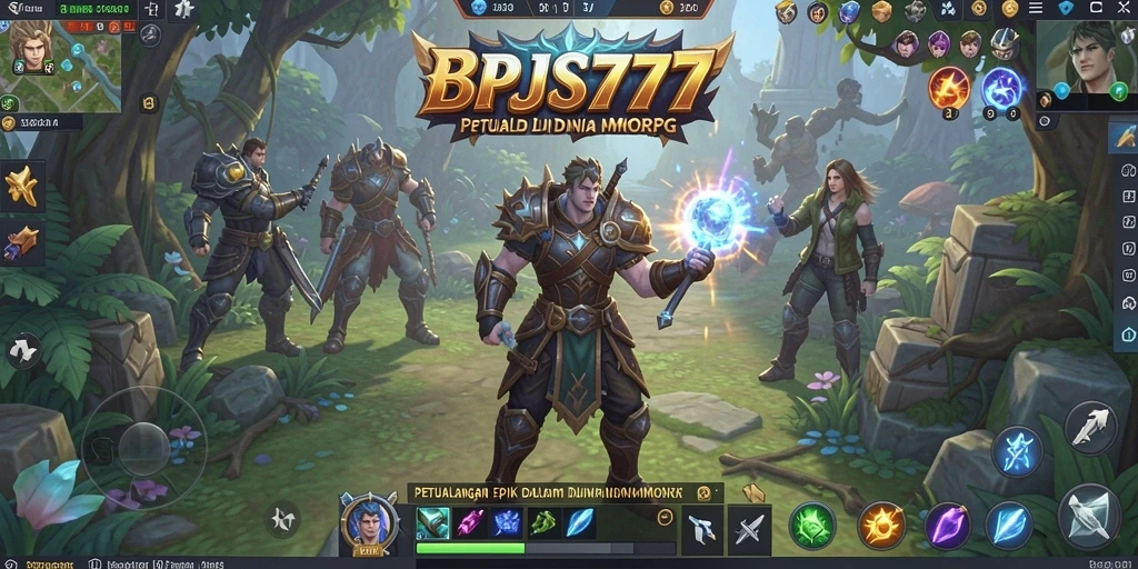 Tampilan gameplay epik dalam petualangan MMORPG BPJS777.