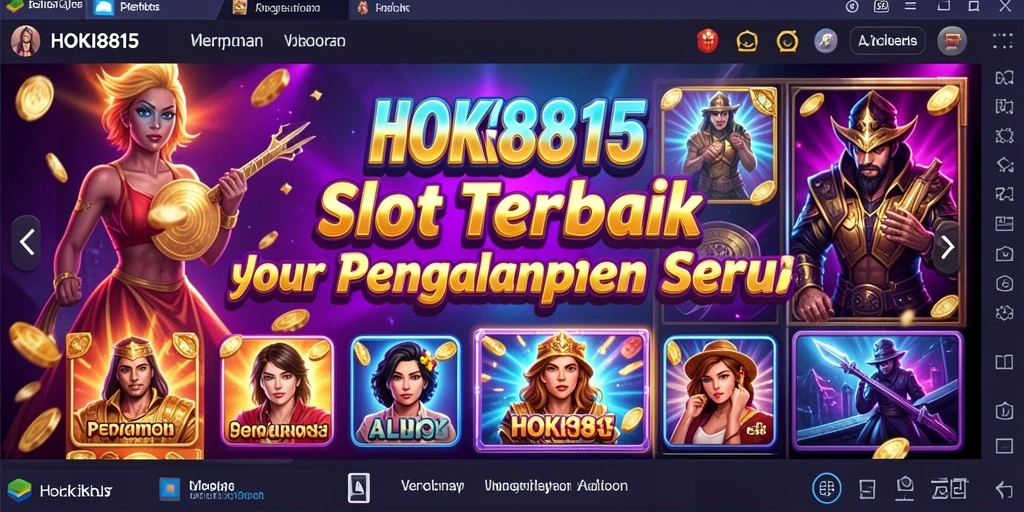 Gameplay HOKI8815 yang seru dan menghibur di setiap putaran.