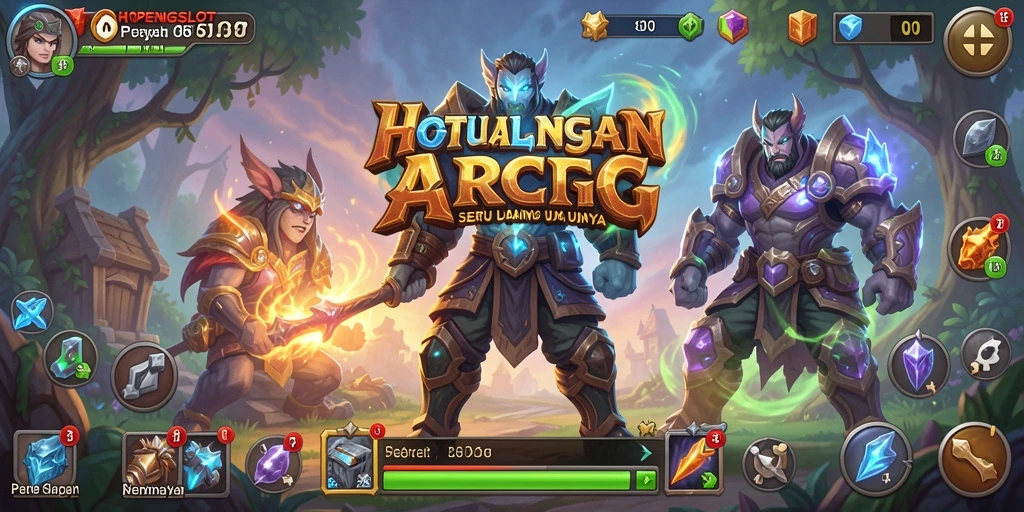Tampilan menarik dari gameplay HOPENGSLOT di dunia fantasi ARPG.