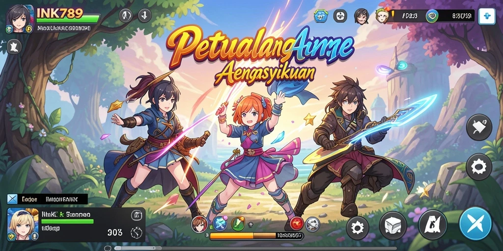 Menampilkan gameplay seru dalam INK789 dengan karakter Anime yang menarik.